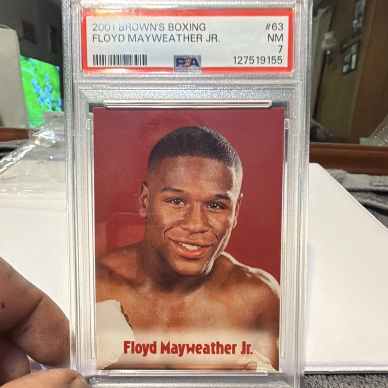 Brown's Boxing 2001 Floyd Mayweather Jr. #63 Rookie PSA 7 Sports Card