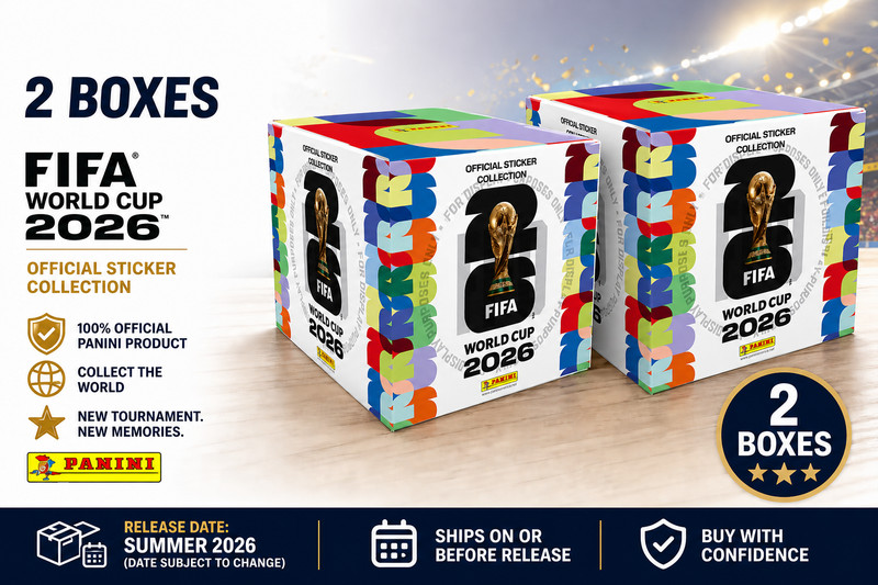 Panini FIFA World Cup 2026 Sticker Box 2 x Boxes Officia - SAME DAY SHIPPING!!!