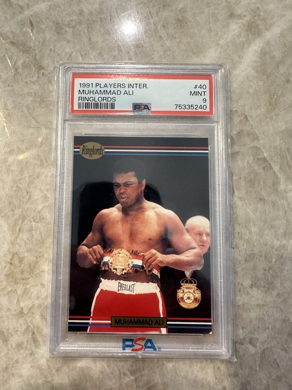1991 Players International Ringlords UK #40 Boxing Muhammad Ali PSA MINT Card