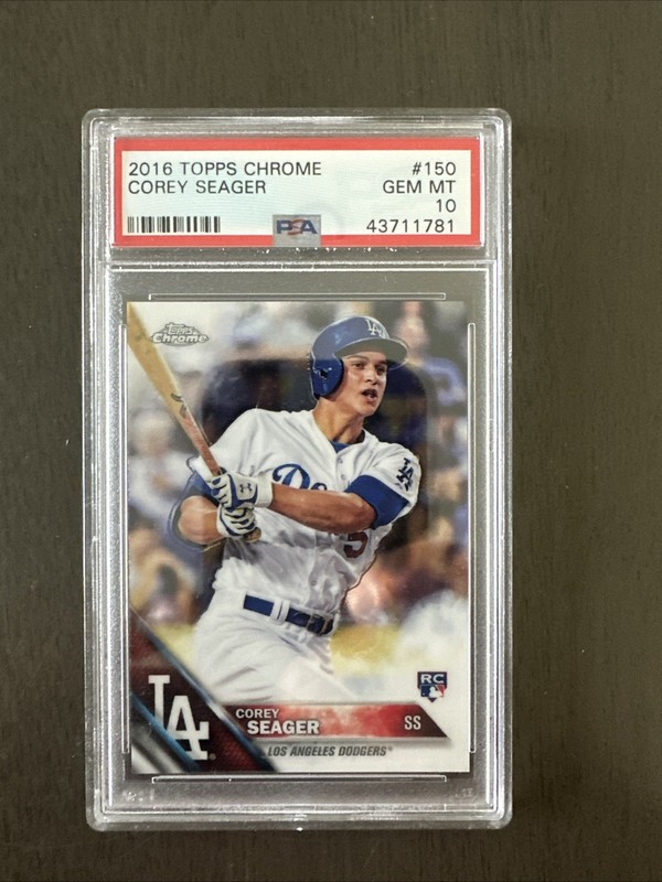 2016 Topps Chrome - Corey Seager RC PSA 10 Gem Mint