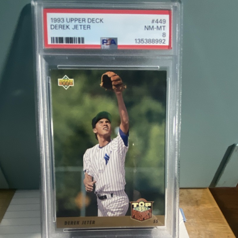 1993 Upper Deck Derek Jeter #449 Rookie PSA 8 Yankees MLB Baseball Base Set