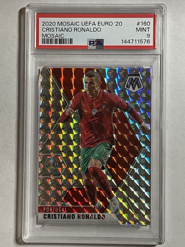 2021 Panini Mosaic UEFA Euro 2020 - Cristiano Ronaldo #160 Mosaic PSA 9