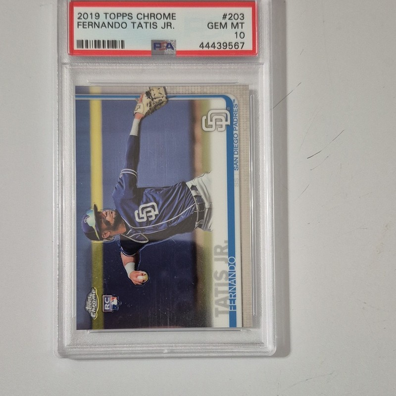 Topps 2019 Chrome Fernando Tatis Jr. #203 PSA 10 GEM MT Rookie San Diego Padres
