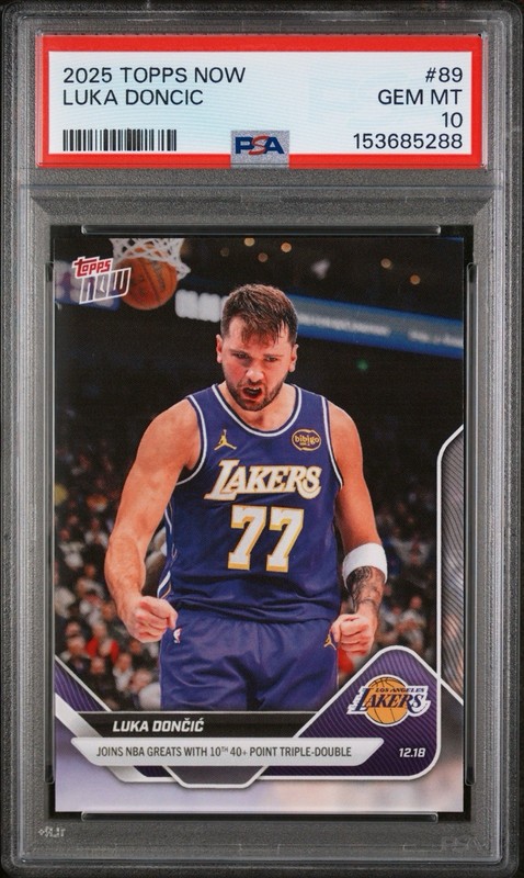 Luka Doncic PSA 10 Topps Now 89