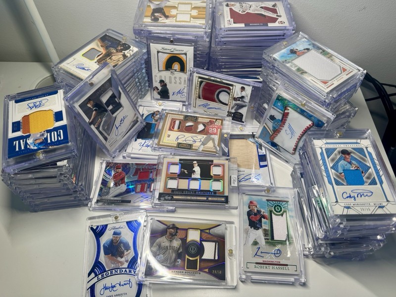 78 MLB ALL Patch, Auto, Numbered Lot From National Treasures, Immaculate, Panini
