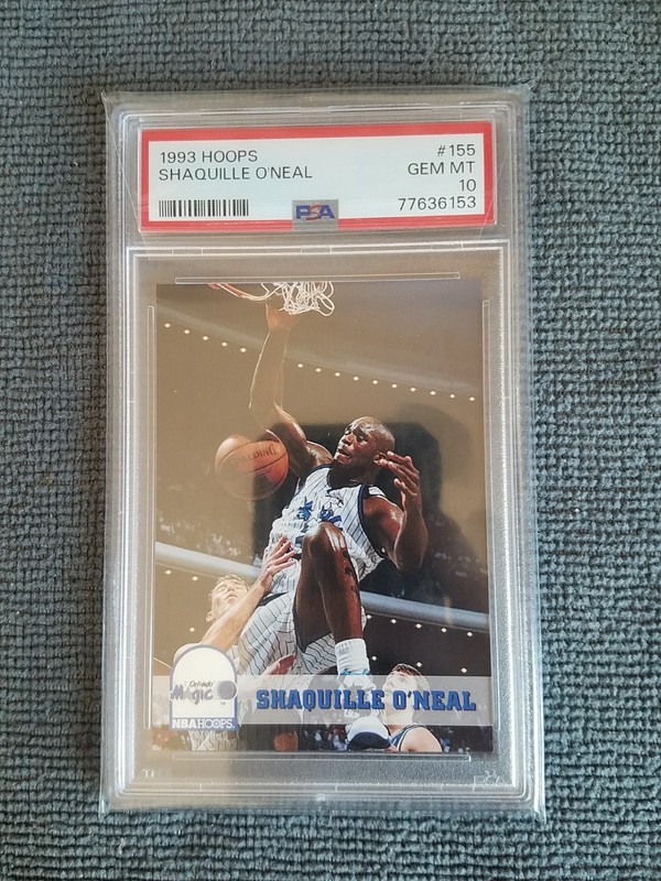 1993-94 NBA Hoops - Shaquille O'Neal #155 2nd Year, PSA 10.