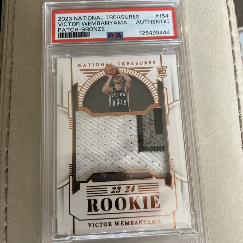 2023 NATIONAL TREASURES Victor Wembanyama True Rookie Patch /49