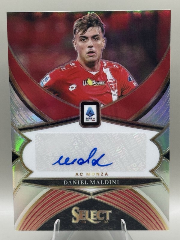 Daniel Maldini Atalanta 2024-25 Panini Select Serie A Select Signatures Auto