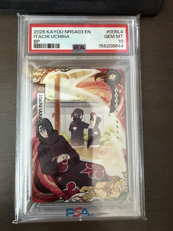 NARUTO KAYOU NRSA03 CHAPTER 3 ENGLISH BP #005L4 ITACHI UCHIHA  /999 PSA 10 🔥🔥