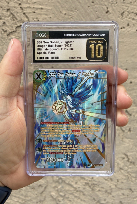 SS2 Son Gohan Z Fighter, Dragon Ball Super CGC Pristine 10, SPR BT17-083