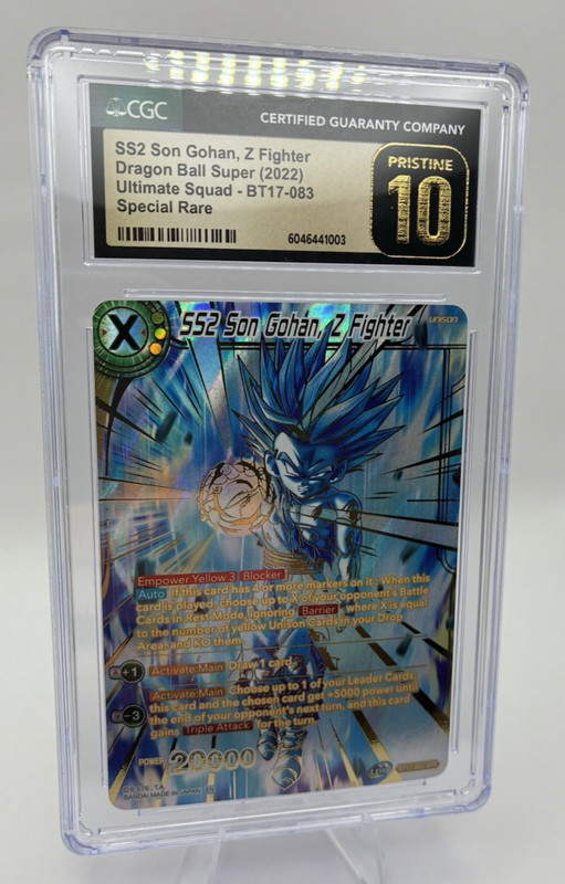 SS2 Son Gohan Z Fighter, Dragon Ball Super CGC Pristine 10, SPR BT17-083 view 2