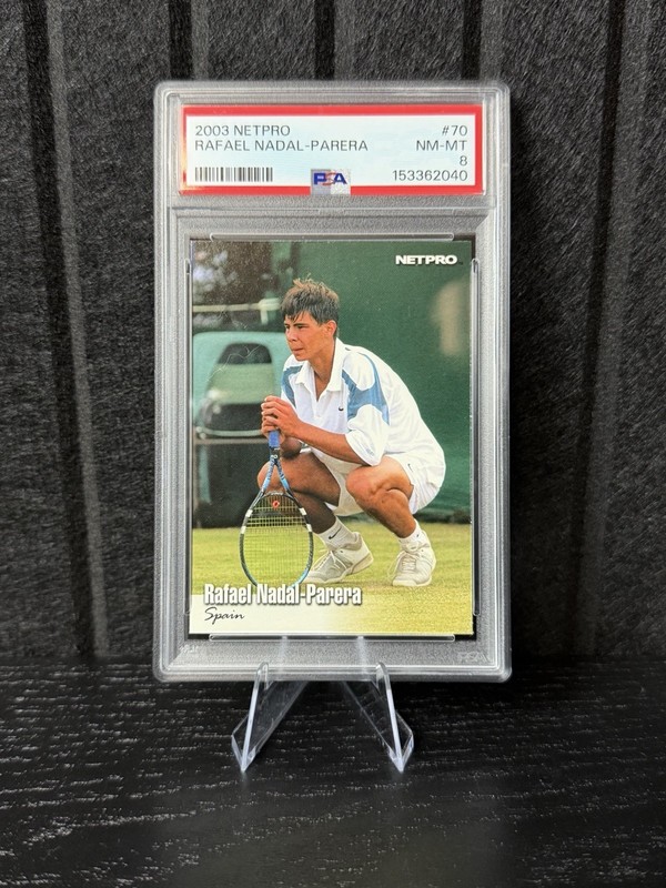 2003 Netpro Rafael Nadal - Parera Spain # 70 PSA 8 Mint Rookie RC