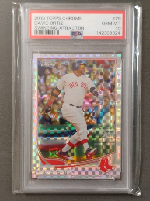 Topps 2013 Chrome David Ortiz Swinging #79 X-Fractor PSA 10 Boston Red Sox 💎