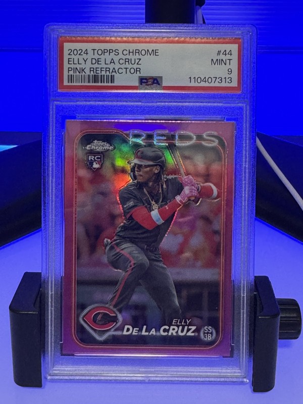 Elly De La Cruz Rookie PSA 9 Topps Chrome PINK Refractor
