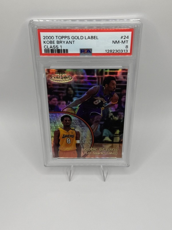 Kobe Bryant PSA 8 2000-01 Topps Gold Label Class 1 Los Angeles Lakers #24 5971