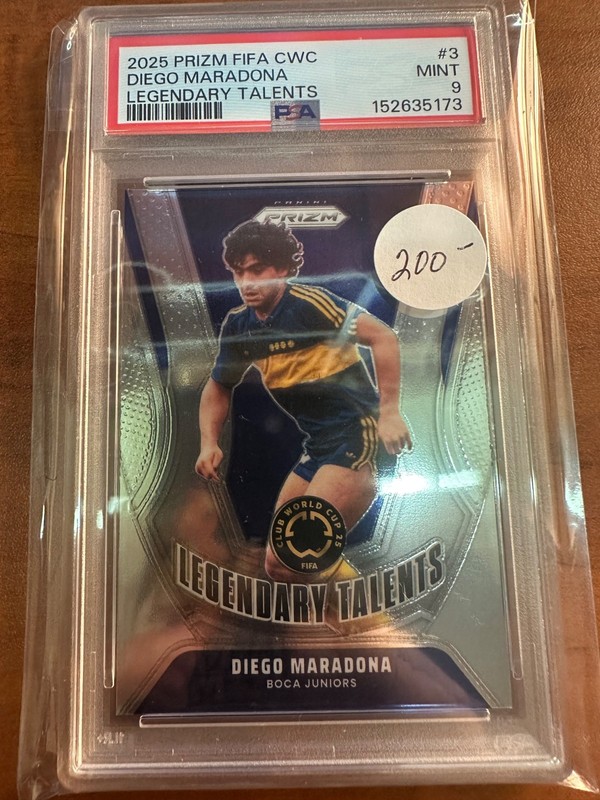 2025 Prizm FIFA CWC #3 Diego Maradona PSA 9 MINT