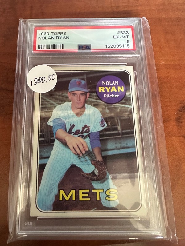 1969 Topps Set-Break #533 Nolan Ryan PSA 6 EX-MT
