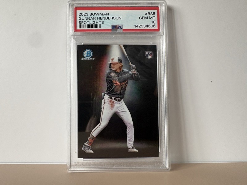Gunnar Henderson - 2023 Bowman - #BS-5 Spotlights Rookie Card (PSA 10)