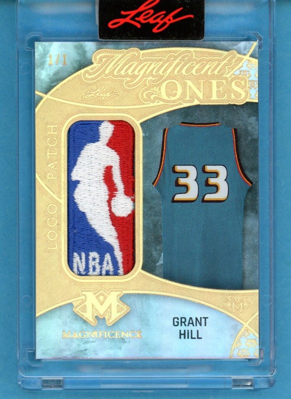 2026 Leaf Magnificence Grant Hill GAME-USED NBA LOGOMAN PATCH GOLD #1/1
