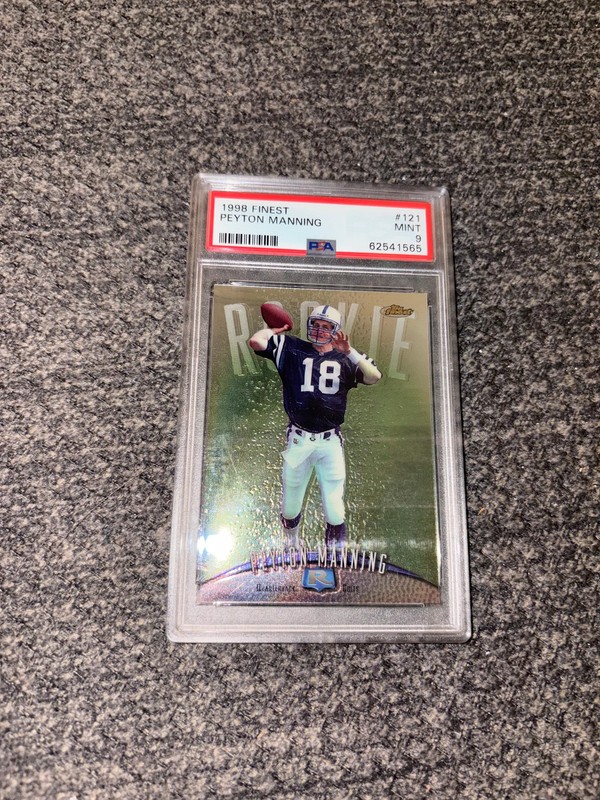 Peyton Manning 1998 Finest #121 PSA 9
