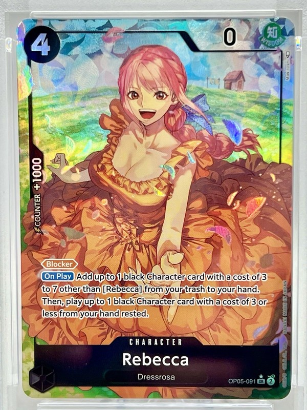 PSA 10 Rebecca Alt Art OP05-091 SR Awakening of the New Era One Piece English view 2
