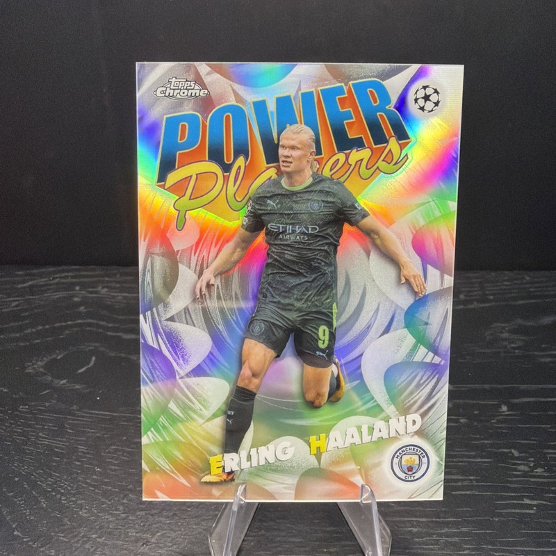 Erling Haaland Power Players PP-6 2025-26 Topps Chrome Uefa Club Competitions