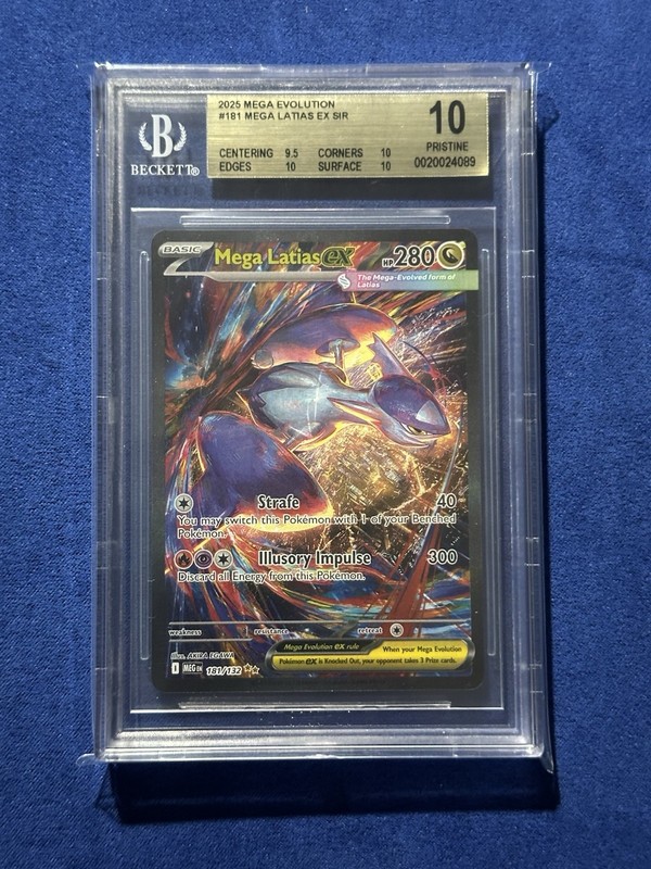 2025 Mega Evolution - #181/132 Mega Latias Ex SIR - BGS 10