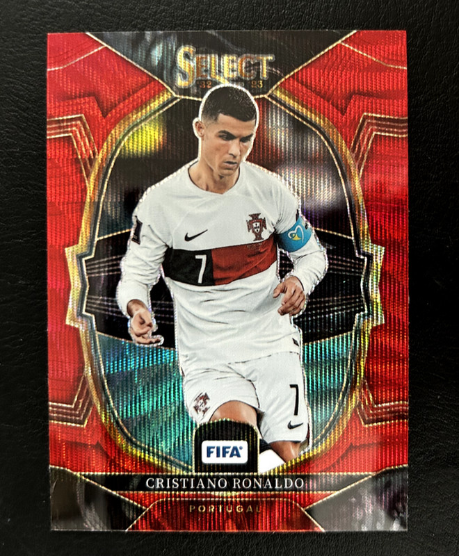 2022-23 Panini Select FIFA  Terrace Cristiano Ronaldo Red Prizm #47