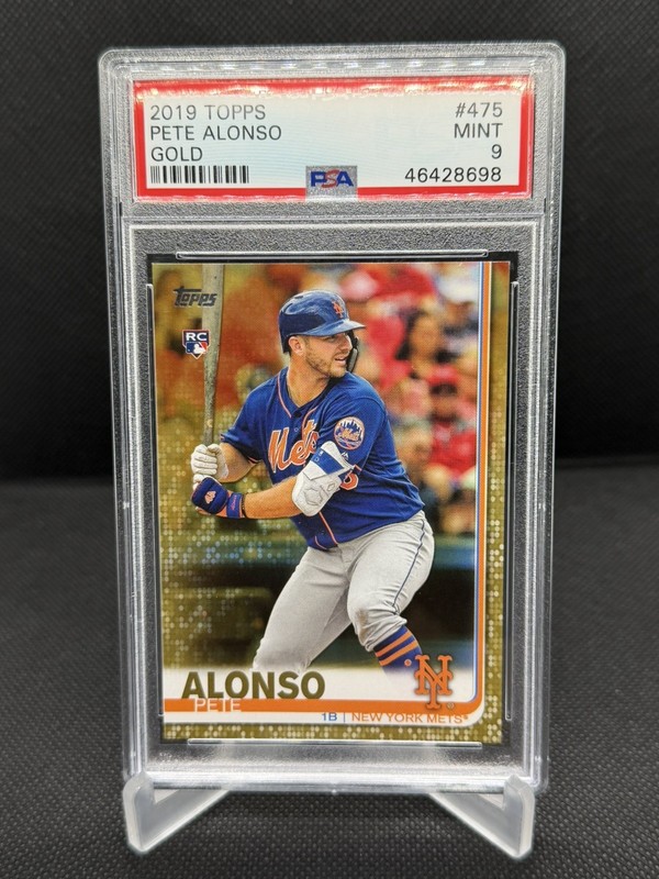 2019 Topps - Pete Alonso #475 Gold /2019 (RC) PSA 9