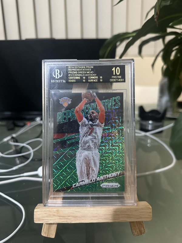 2014-15 Panini Prizm Carmelo Anthony Representatives /25 BGS Black Label Pop 1