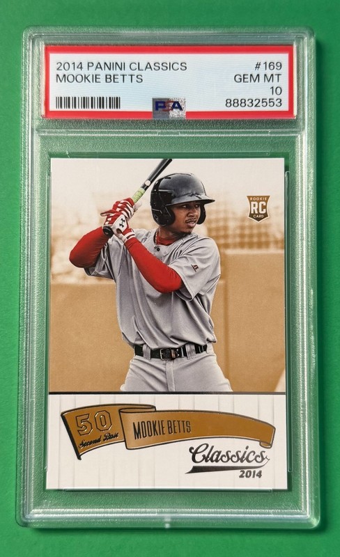 2014 Panini Classics MOOKIE BETTS Rookie RC #169 PSA 10 Gem Mint Red Sox Dodgers