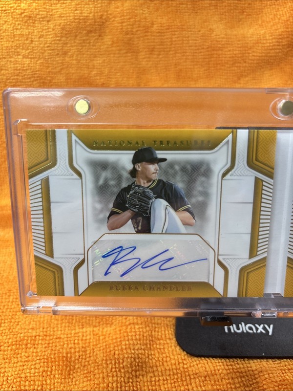 2025 National Treasures Bubba Chandler Jumbo Rookie Patch Auto #/35 🔥🔥 Pirates view 2
