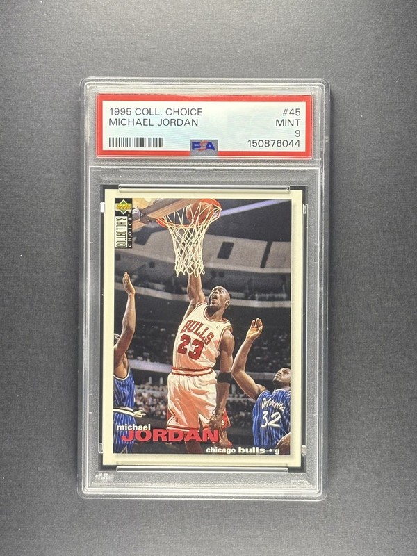 1995 COLLECTOR'S CHOICE #45 MICHAEL JORDAN PSA 9 MINT