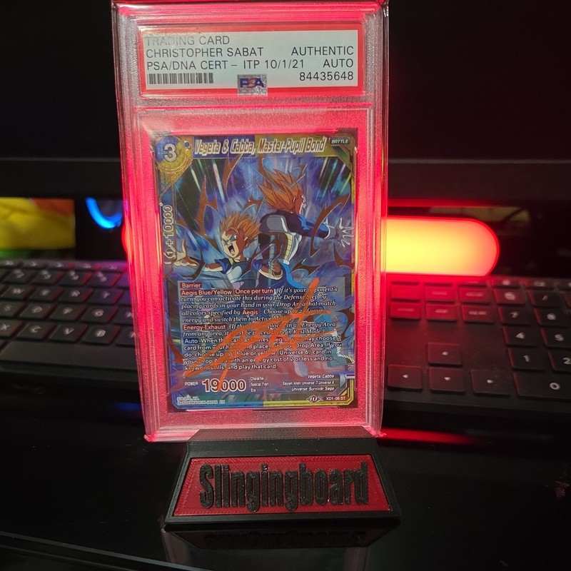 Vegeta Signed Dbz Card Psa Chris Sabat Dragon Ball Z Autograph