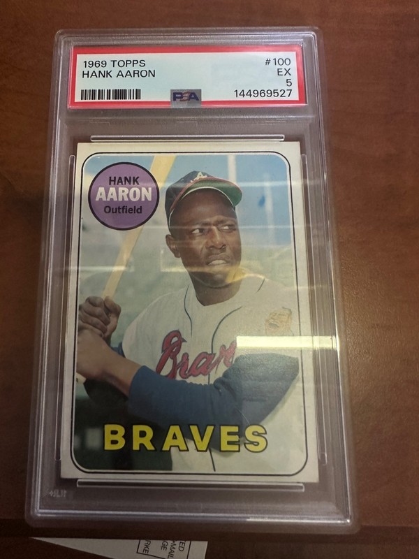 1969 Topps Set-Break #100 Hank Aaron PSA 5 EX