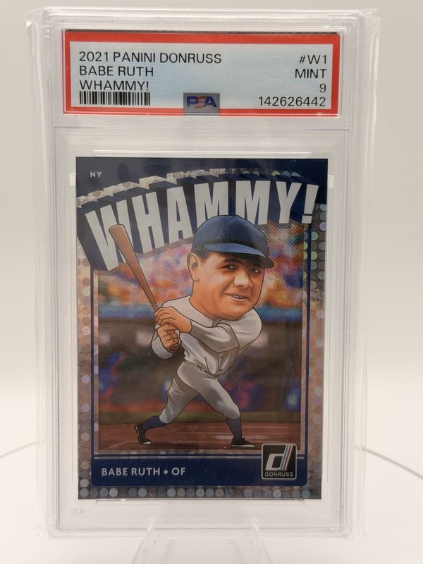 2021 Panini Donruss Babe Ruth Whammy SP #W1 Yankees PSA 9 👀
