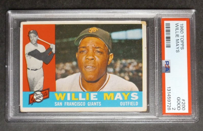 1960 Topps - #200 Willie Mays - HOF - PSA 2 GOOD
