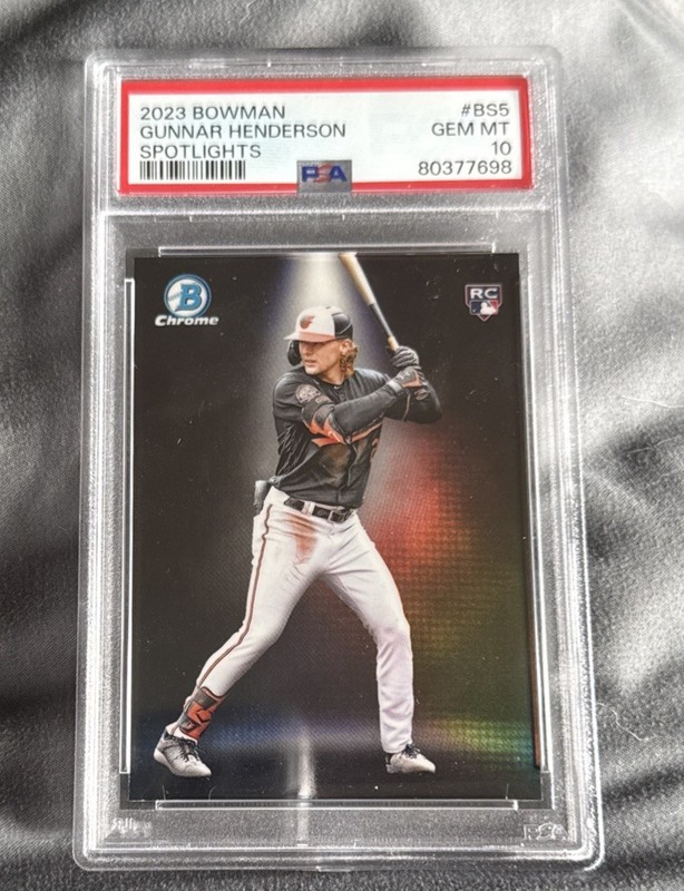 2023 Bowman Chrome GUNNAR HENDERSON Rookie Spotlights - PSA 10 