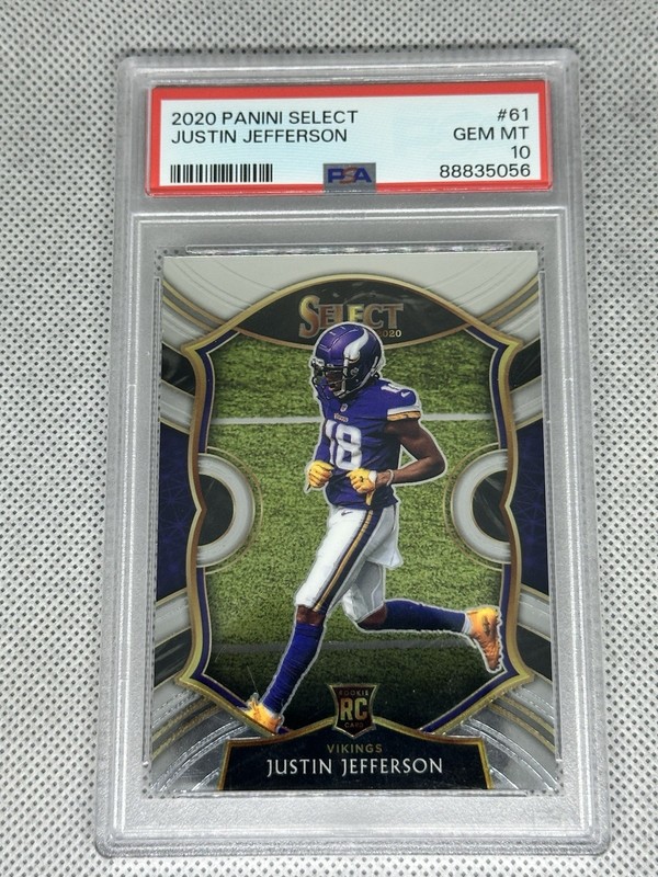 2020 Panini Select Justin Jefferson ROOKIE PSA 10