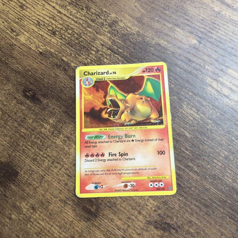 Pokémon TCG Charizard Stormfront Holo Card 103/100 Secret Rare