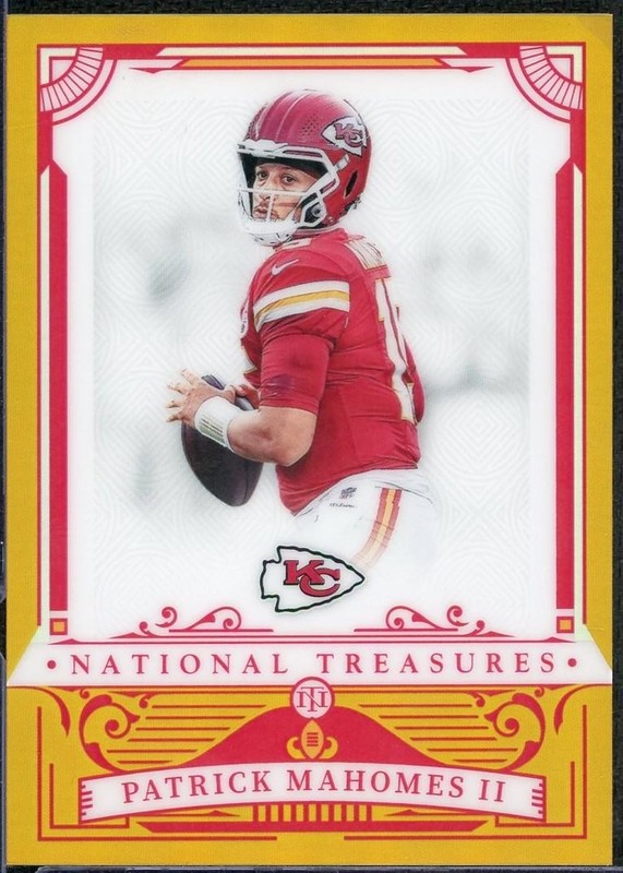 2025 Panini National Treasures Patrick Mahomes Gold /10