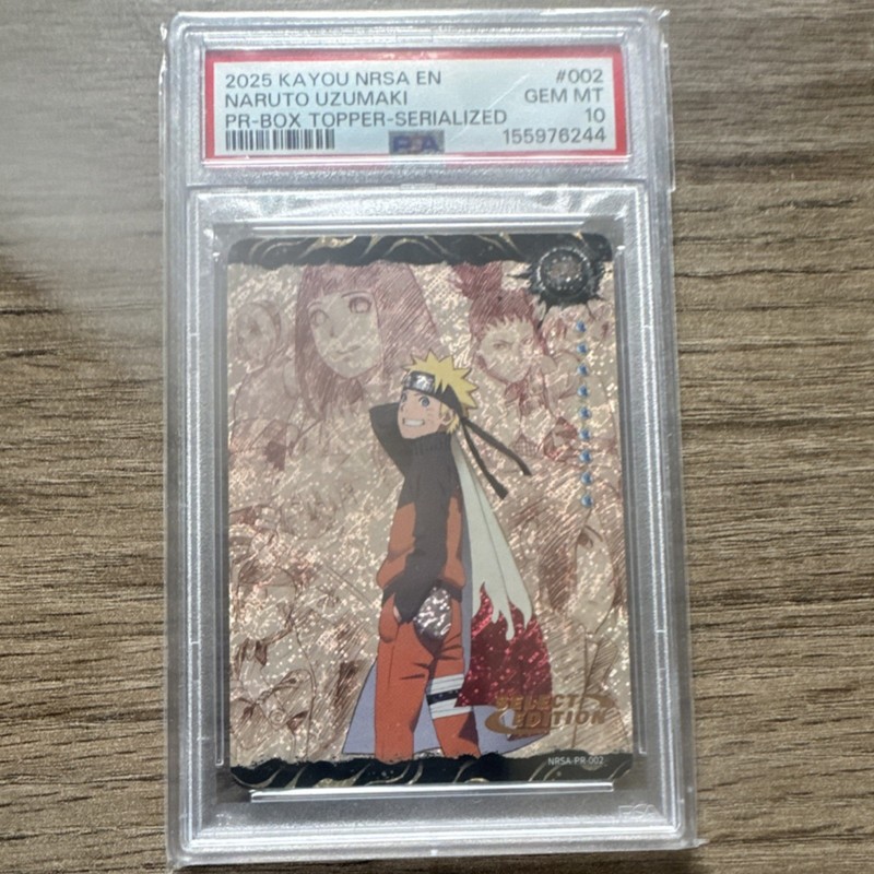KAYOU 2025 NRSA EN Naruto Uzumaki PR-BOX Topper PR-217 /999 PSA 10