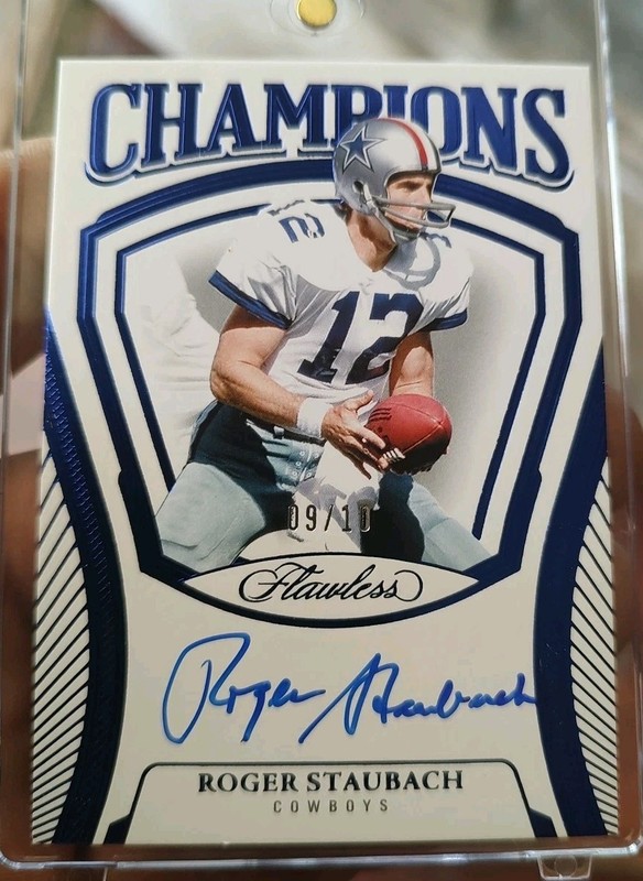 2025 Panini Flawless Roger Staubach Champions Signatures Sapphire Auto  /10 SSP