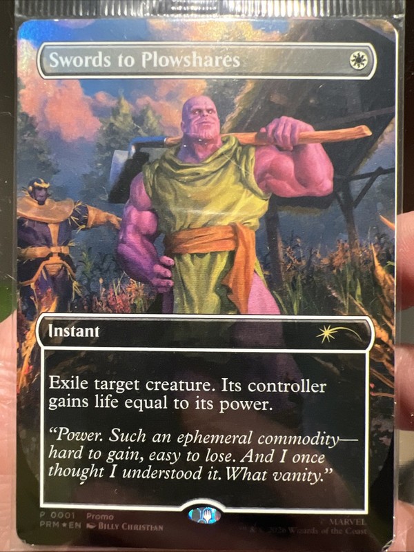 Magic the Gathering PSA Magazine Promo Swords to Plowshares Thanos