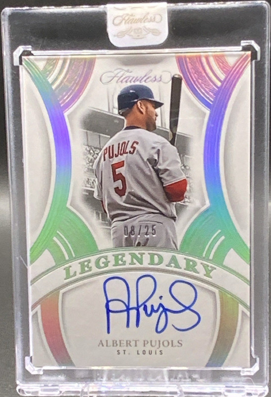 Albert Pujols 2025 Panini Flawless Legendary Signatures Auto 08/25 Cardinals
