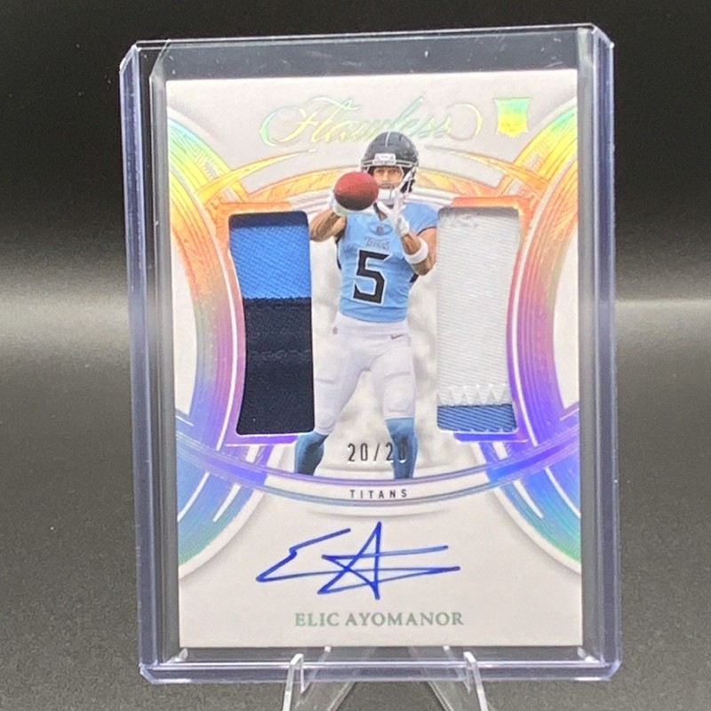 2025 Panini Flawless Elic Ayomanor RPA Auto /20