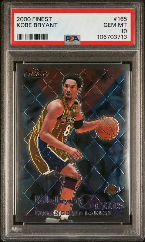 2000 Topps Finest Kobe Bryant Gems PSA 10 #165