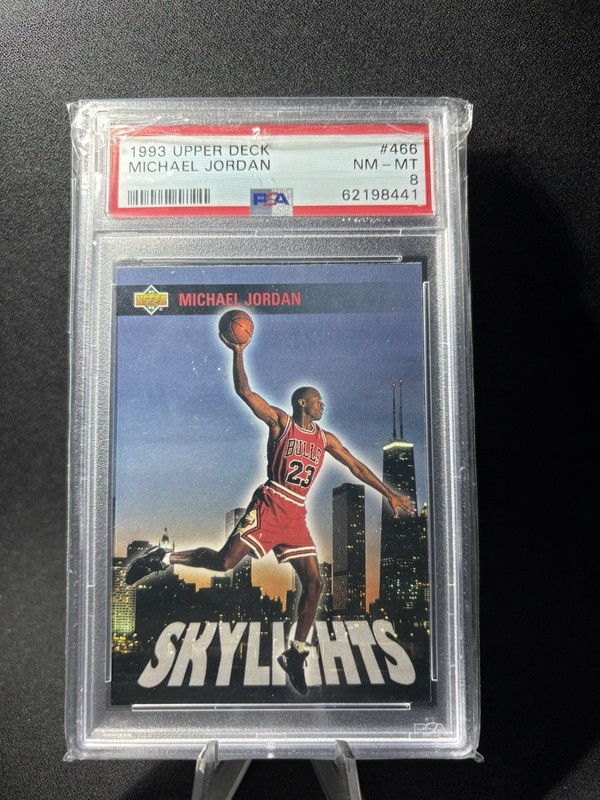 1993 Upper Deck Michael Jordan #466 PSA 8
