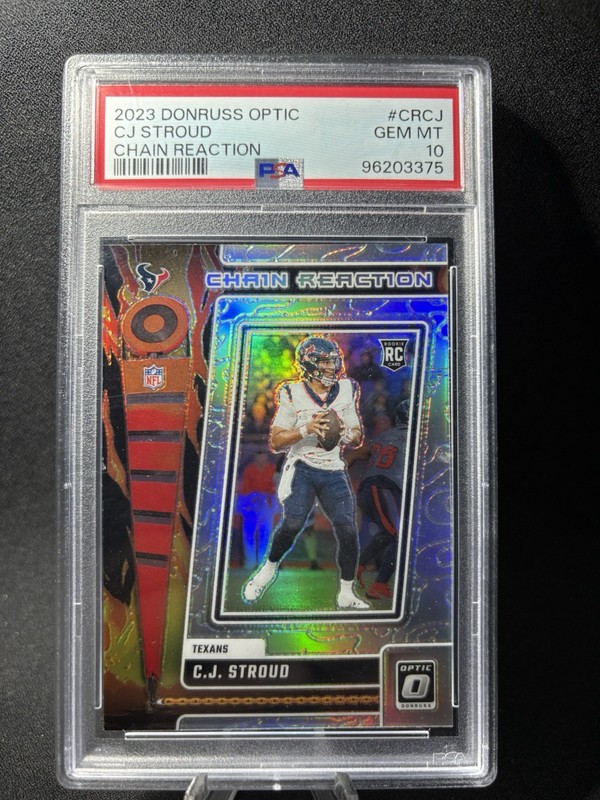Panini 2023 Donruss Optic Rookie C.J. Stroud Chain Reaction #CR-CJ PSA 10