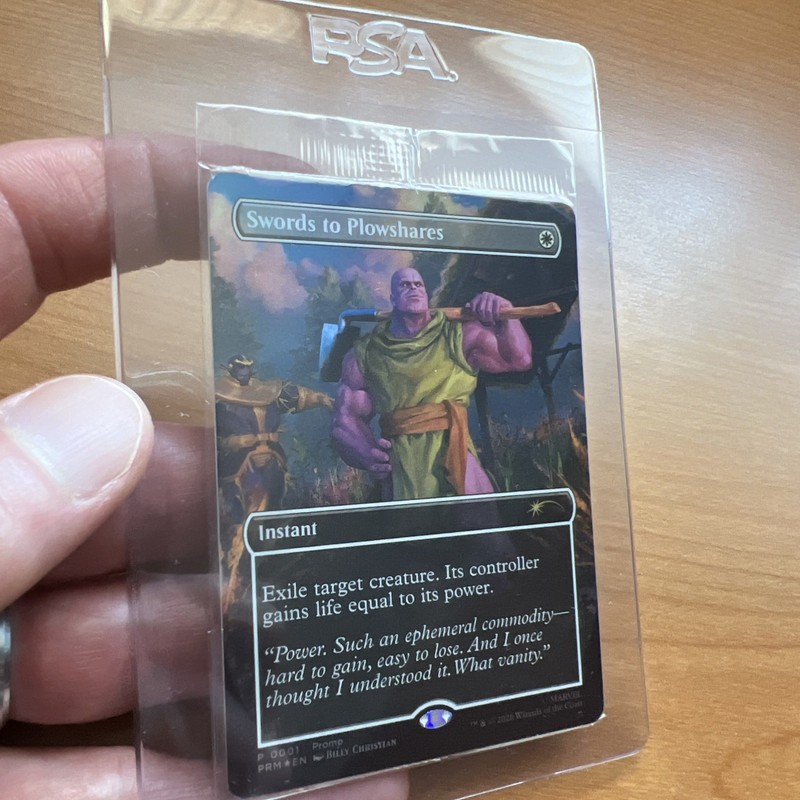 Magic the Gathering PSA Magazine Promo Swords to Plowshares Thanos sealed
